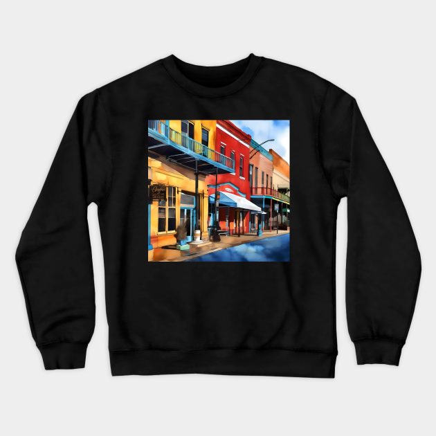 Memories of Memphis - Beale Street Crewneck Sweatshirt by Oldetimemercan